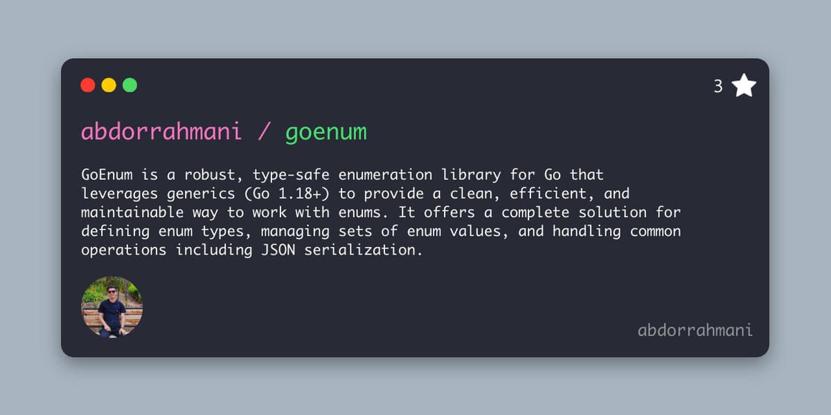 Mastering Enums in Go with GoEnum: A Type-Safe Solution